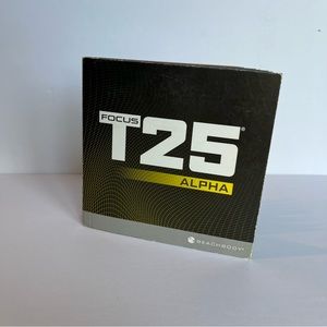 BeachBody T25 Focus Alpha and Beta Complete Workout DVD Disc Set Exercise Plan